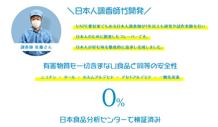 日本人調香師が開発したリキッド