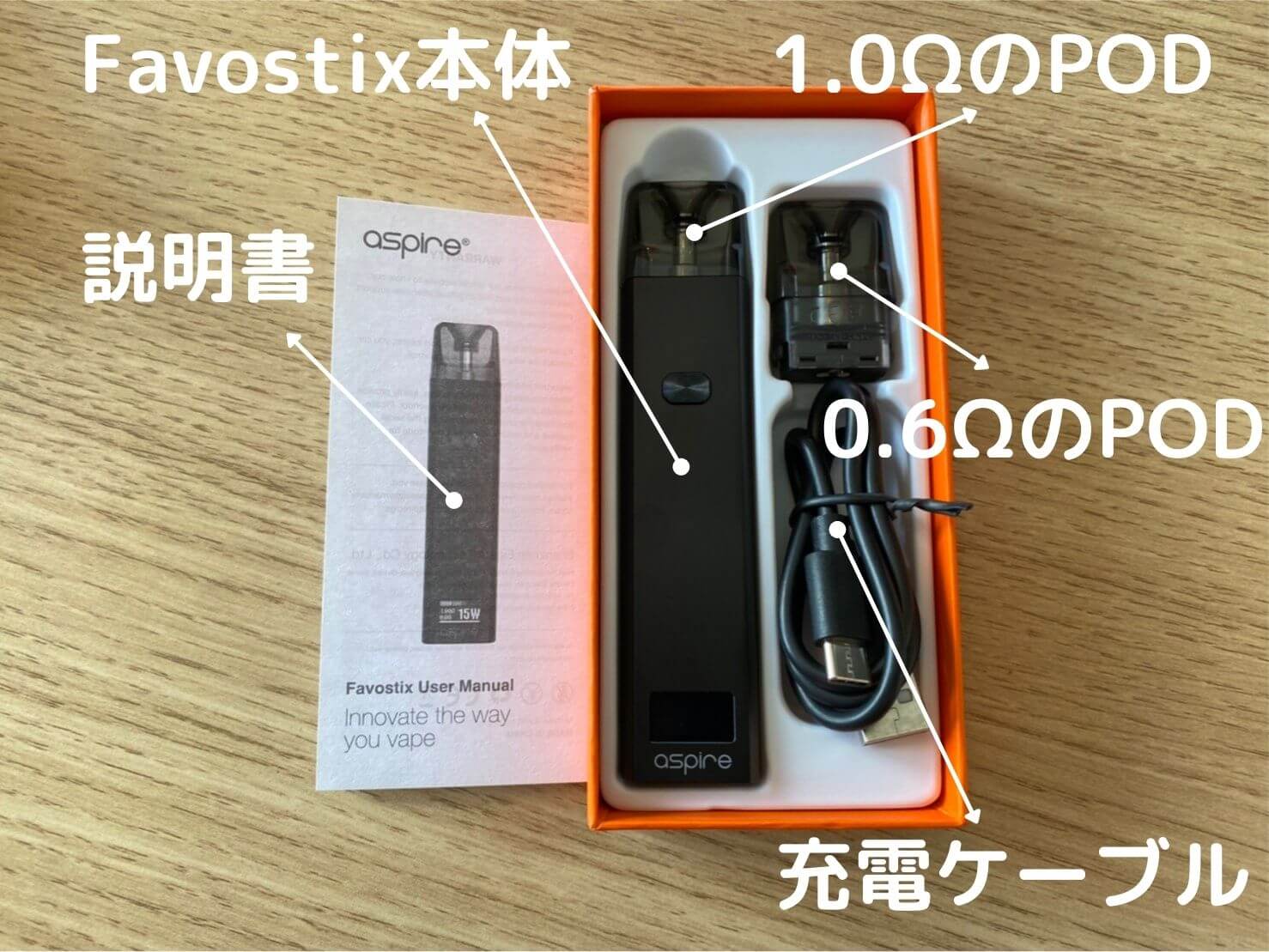 favostix「ファボスティックス」の付属品の画像