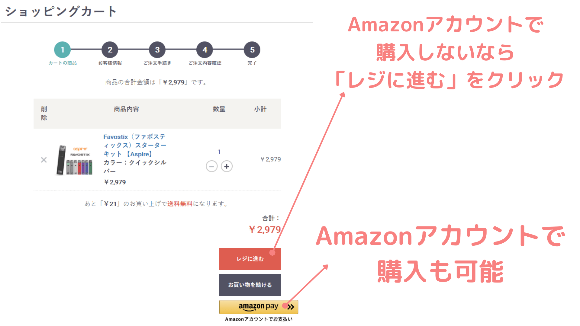 favostix「ファボスティックス」の購入手順の画像