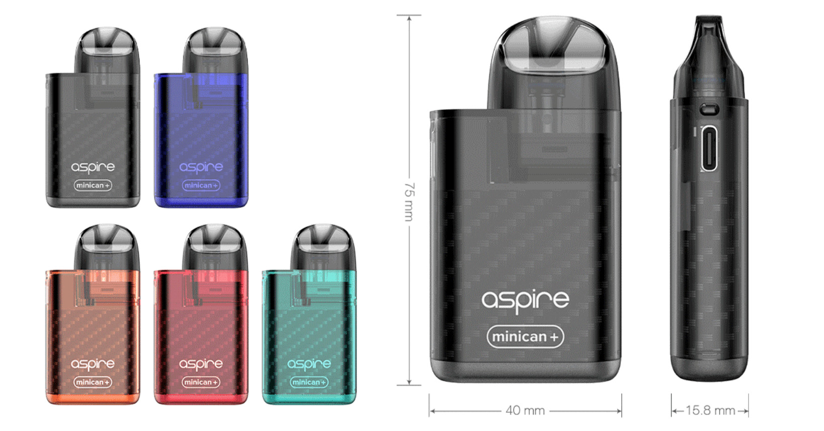 Aspire Minican＋（ミニカン プラス）とは？外観や付属品を紹介！